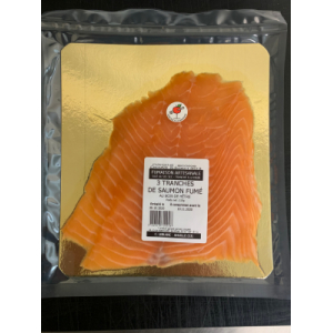 3 tranches saumon fumé