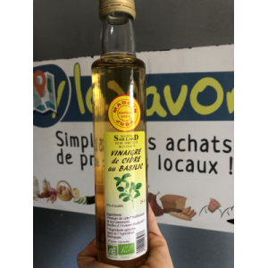 Vinaigre de cidre basilic bio