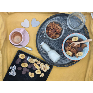 Granola choco banane bio
