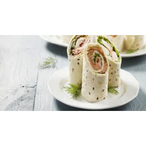 Wraps saumon fumé maison