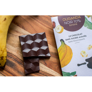 Chocolat noir ouganda 70% banane
