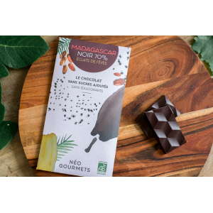 Chocolat madagascar 70% éclat fève