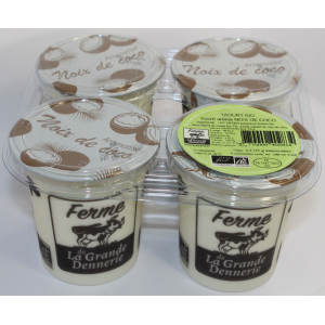 Yaourts fermiers arôme noix de coco