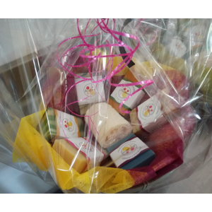 Panier cadeau 5 savons