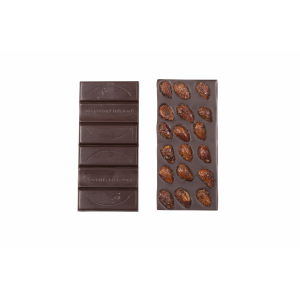 Tablette amandes, chocolat noir