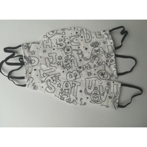 Masques lavables kids abc colorier