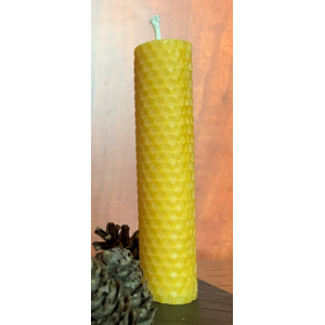 Bougie motifs hexagonaux