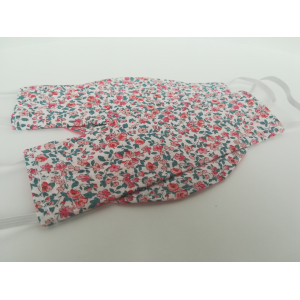 Masques lavables kids fleuris rose