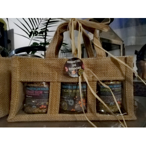 Coffret cadeau 2 gomasio et 1 miel