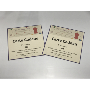 Carte cadeau 30