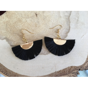 Boucles plumeau noir