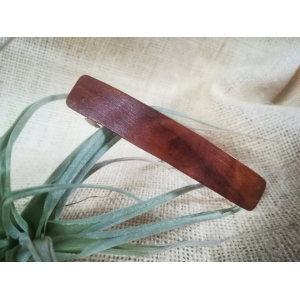 1 barrette en bois de loupe-à clipper