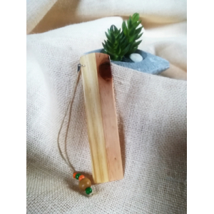Marque pages en bois de hêtre et pin - perles