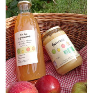 Purée de pommes bio