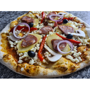 Pizza au chorizo