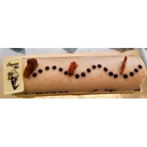 Buche glacée caramel beurre salé/poire