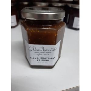 Confiture figue, châtaigne et rhum