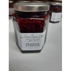 Confiture framboise et griotte
