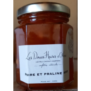 Confiture poire et praline rose