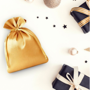 Pochette de fêtes: plaisir (or)