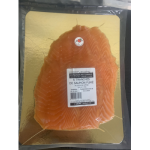 6 tranches de saumon fumé