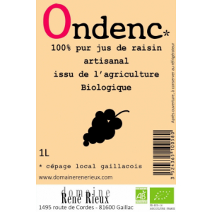 Jus de raisin bio