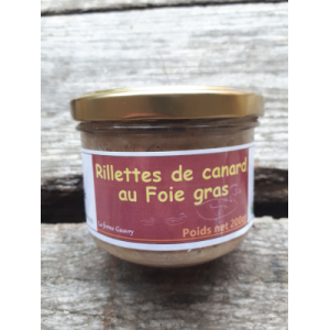 Rillettes de canard au foie 200gr