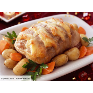 Roti de porc farci au fromage