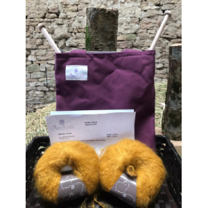 Mon tricot kit 'bolero' prune