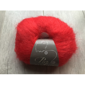 Pelote pur mohair ecarlate