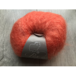 Pelote pur mohair corail