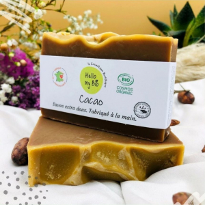 Savon solide artisanal au cacao