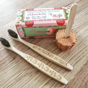 Dentifrice solide fraise sans he