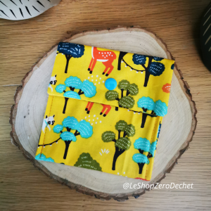 Pochette à goûter en coton enduit