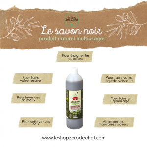 Savon noir à l'huile d'olive bio 1l