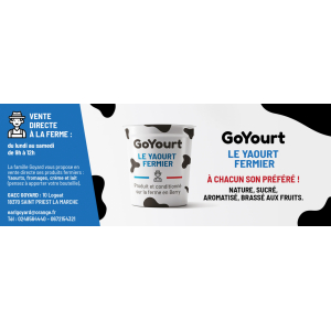 Yaourts brassés aux fruits - myrtille