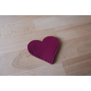 Marque page coeur fushia