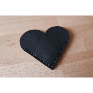 Marque page coeur noir