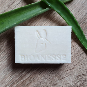 Savon aloe vera au lait d'ânesse bio (100g)