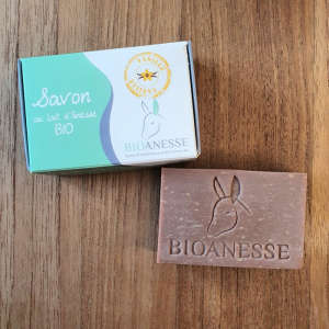 Savon vanille au lait d'ânesse bio (100g)