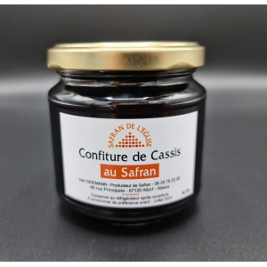 Confiture de cassis du jardin au safran