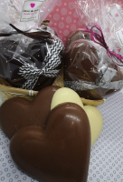 Coeur en chocolat noir