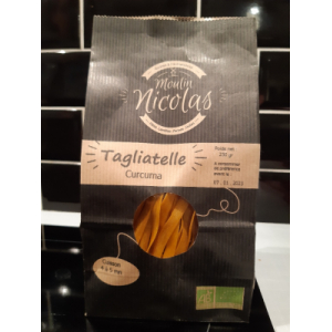 Tagliatelle blanche au curcuma