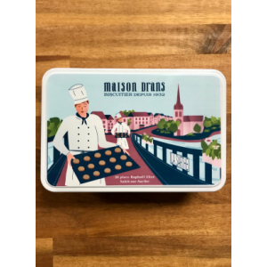 Boite fer garnie de sablés au beurre aop 300g