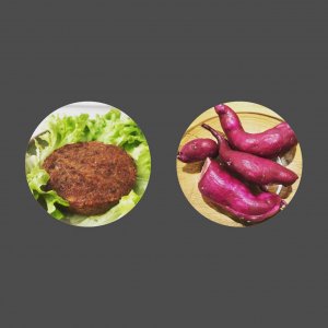 2 galettes de patate douce