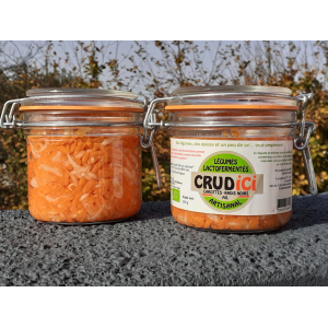 Carotte, radis noir et ail lactofermentés