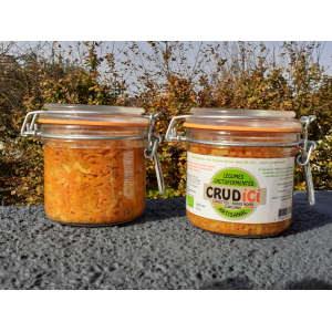 Carotte, radis noir et curcuma lactofermentés