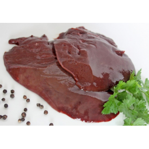 Foie de vache tranché