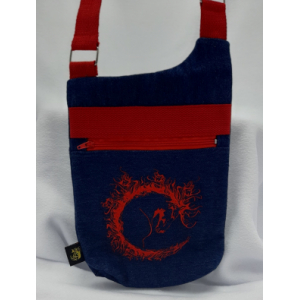 Sacoche bandoulière bop brodé cheval stylisé