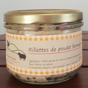 Rillettes de poulet fermier